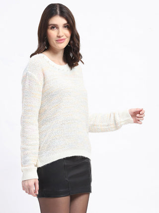 Madame Knit Crew Neck Multicolor Sweater