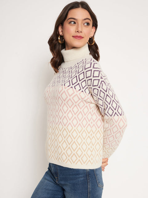 Madame Beige High Neck Sweater