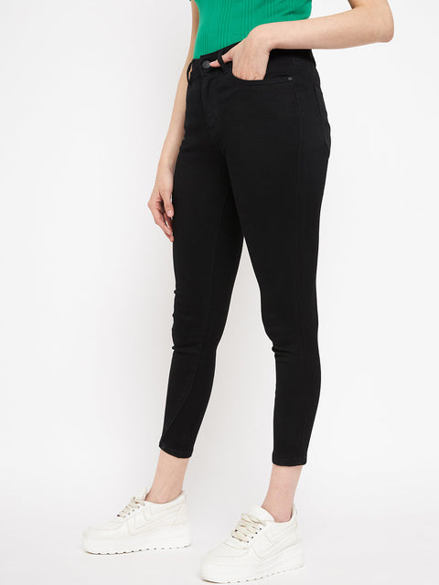 Madame Solid Black Denim