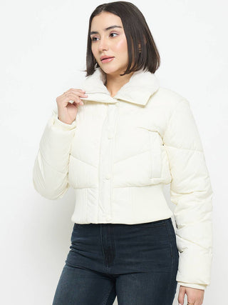 Madame Quilted Off White Jacket