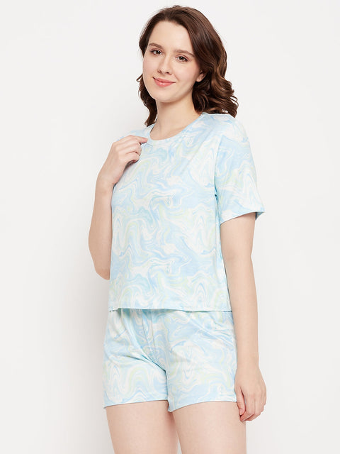 mSECRET Skyblue Roundneck Nightsuit