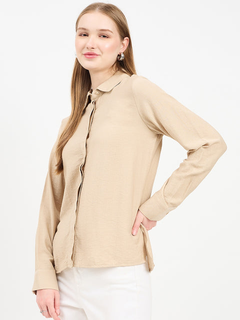 Madame Textured Rayon Blend Shirt