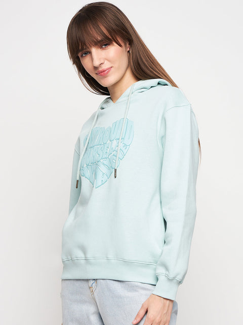 Madame Mint Graphic Hood Neck Sweatshirt