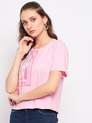 Madame Pink Typography T-Shirt