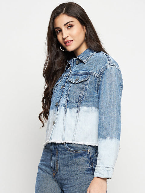 Madame Disney Print Double-Wash Denim Jacket