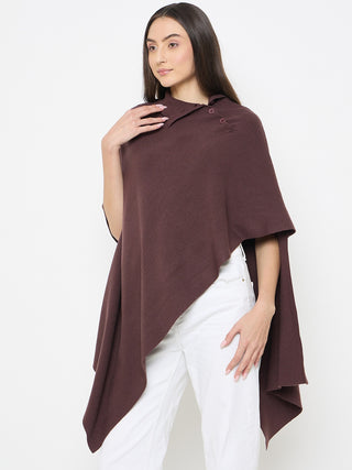 Madame High Neck Pullover Brown Shrug