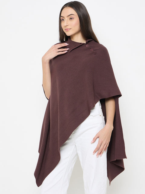 Madame High Neck Pullover Brown Shrug
