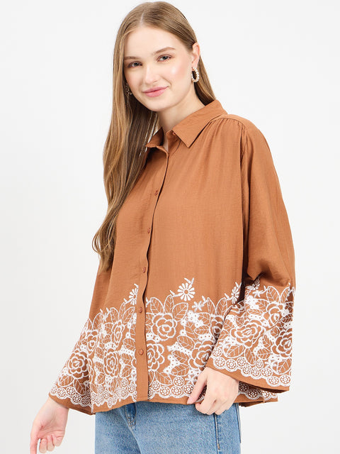 Madame Rust Rayon Blend Printed Shirt