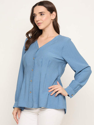Madame Rayon Blend V-Neck Top