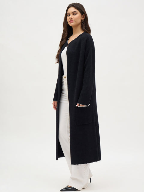 Madame Black Fancy Knit Shrug