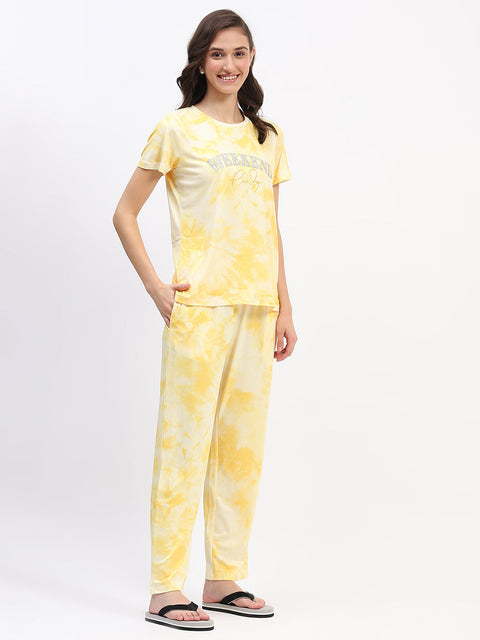 mSECRET Yellow Tie-Dye Nightsuit Set