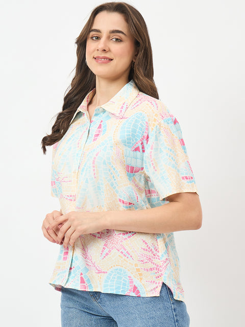 Madame Beige Rayon Shirt