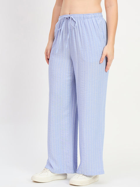 Madame Striper Blue Trousers