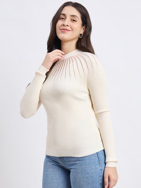 Madame Beige Knit Top