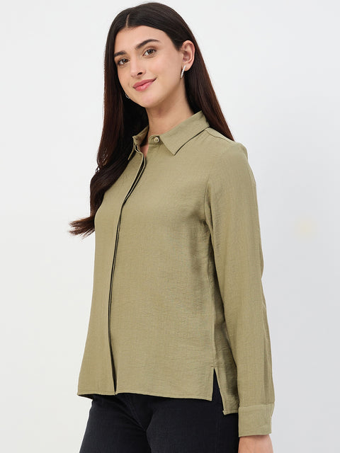 Madame Olive Rayon-Blend Shirt