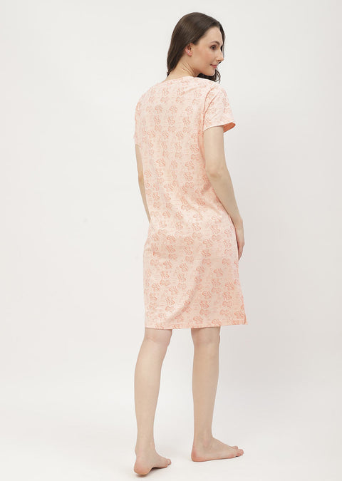 mSECRET Disney Printed Peach Nightdress