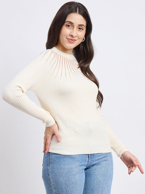 Madame Beige Knit Top