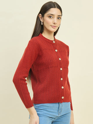 Madame Rust Round Neck Cardigan