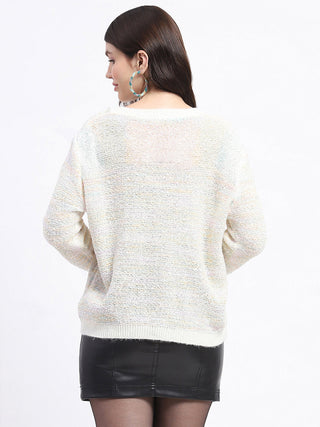 Madame Knit Crew Neck Multicolor Sweater