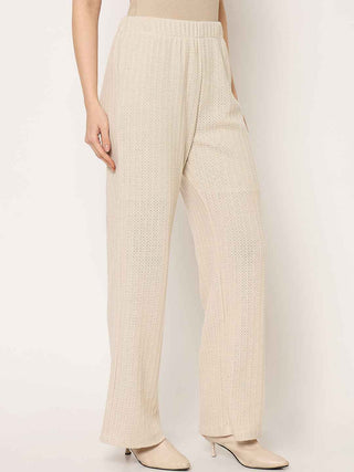Madame Beige Straight Fit Trousers