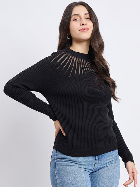 Madame Black Knit Top