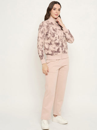 mSECRET Geometric Print Beige Nightsuit