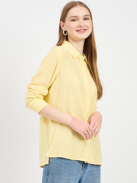 Madame Textured Rayon Blend Shirt