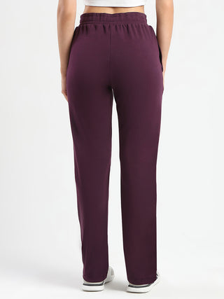 mSECRET Zip Pocket Dark Purple Cotton Blend Track Bottoms
