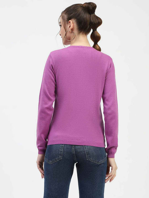 Madame Mauve Button-Up Cardigan