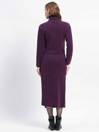 Madame Black Striped Double-Breasted Co-ord Set