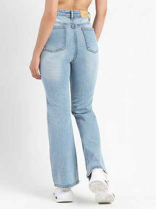 Madame Stone Wash Light Blue Flared Jeans