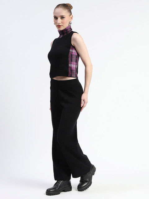 Madame Mauve Geometric Print Shrug With Sleeveless Top And Bottom Co-Ord Set