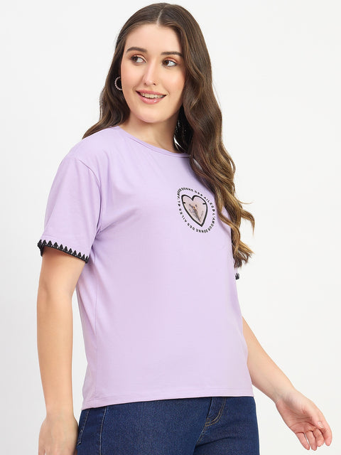 Madame Lavender Cotton T-shirt