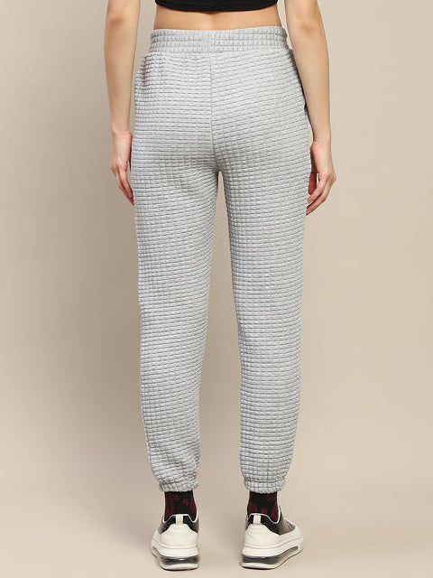 mSECRET Cotton Blend Jogger Style Grey Track Bottom