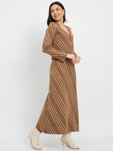 Madame Striped Cardigan and Skirt Co-ord Set