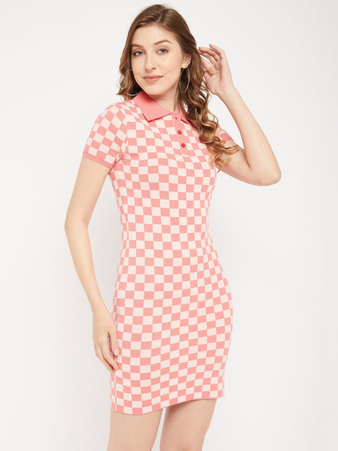 Madame Shirt Collar Bodycon Dress