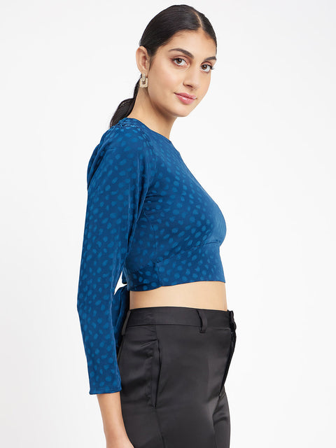 Madame Teal Crop Top