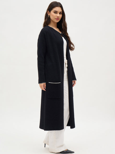 Madame Black Fancy Knit Shrug