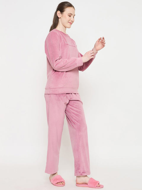 mSECRET Onion Pink Crew Neck NIght Suit