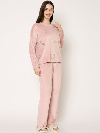 mSECRET Blush Pink Crew Neck Sweatshirt