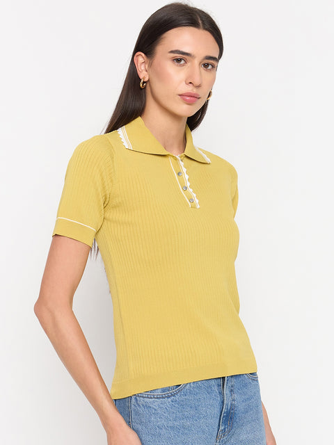 Madame Lemon Viscose-Blend Knit Top