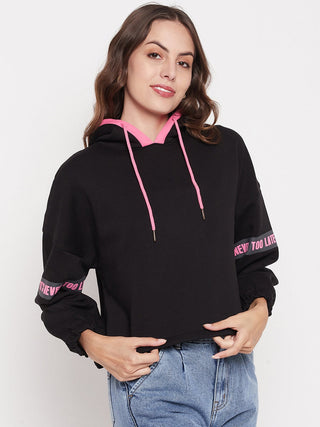 Madame Black Hooded Sweatshirt