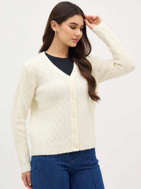 Madame Off White Cardigan