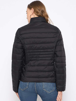 Madame Quilted Black Puffer Jacket