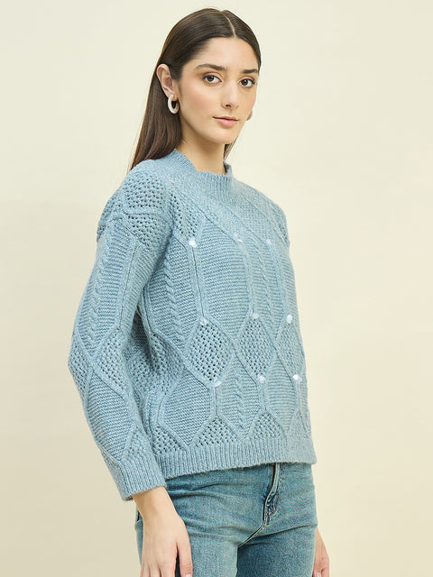 Madame Blu Textured Sweater