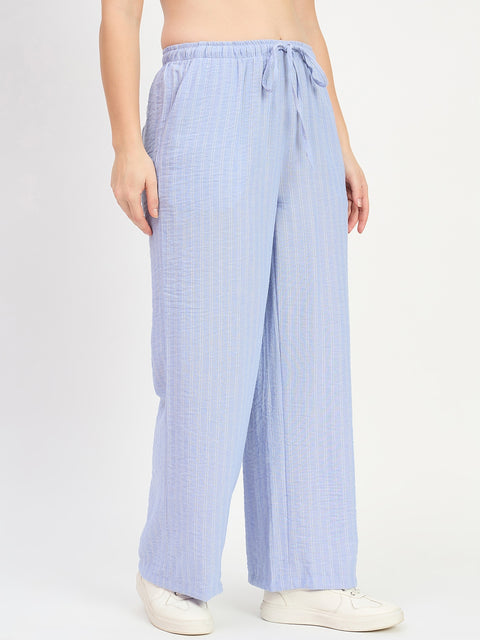 Madame Striper Blue Trousers