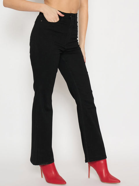 Madame Flared Fit Black Jeans