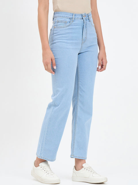 Madame Ice Blue Straight Fit Jean