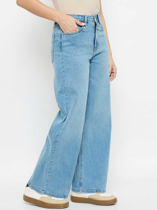 Madame Light Blue Straight Fit Jeans