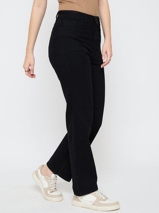 Madame Skinny Fit Jet Black Maxi Denim Skirt